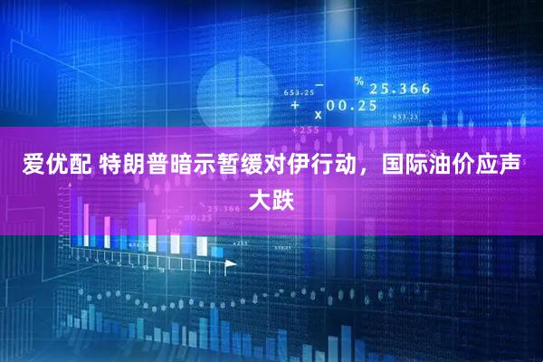 爱优配 特朗普暗示暂缓对伊行动，国际油价应声大跌